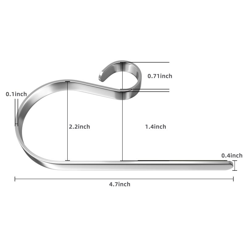 Ginbel Direct 6 Pack Christmas Stocking Holders Mantel Stocking Hanger Christmas Decoration Supplies - Image 3